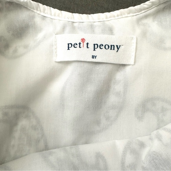 Petit Peony Girls Paisley 100% Cotton Mini Tunic Dress 8Y with lining - Picture 4 of 6